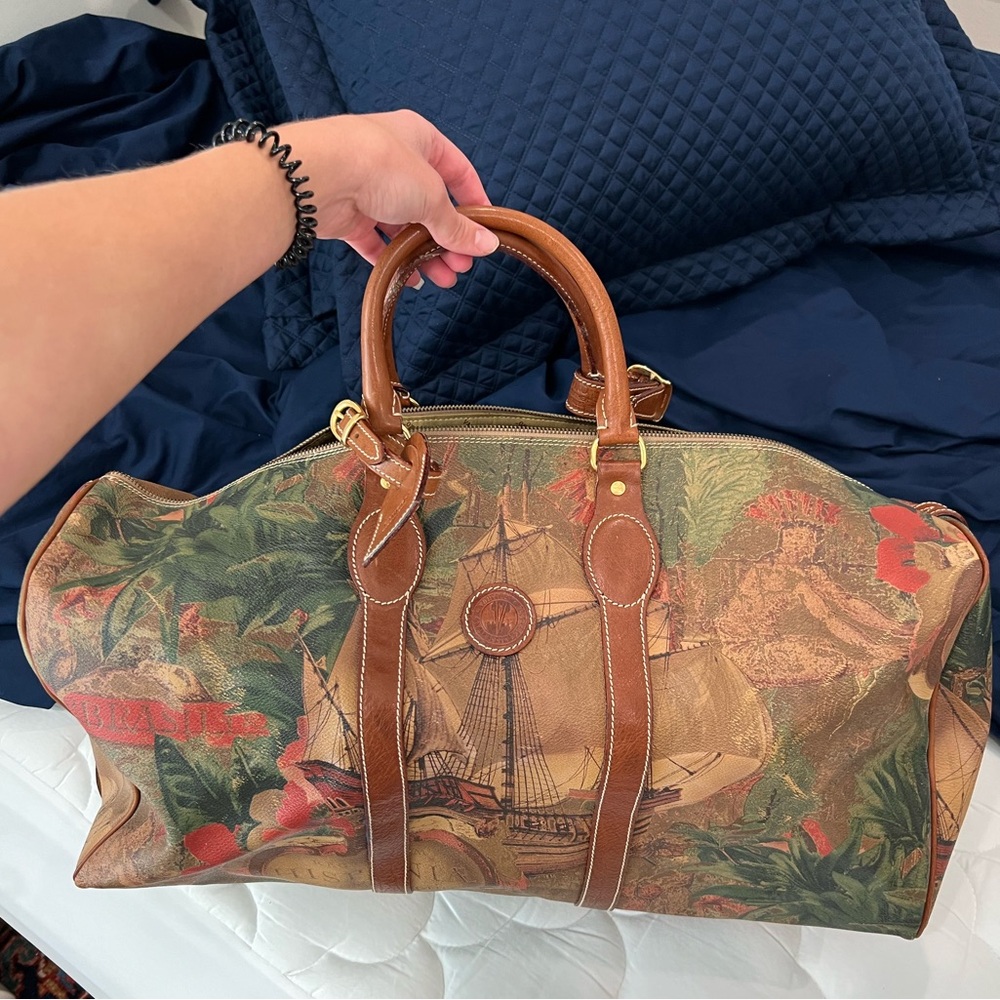 VAMPIRO Florence Italy leather duffel